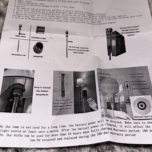 Wall Light Battery Operated Sconce Set Of 2 - Picture 6 of 6